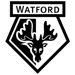 Logo Dream League Soccer Watford FC Hitam Putih