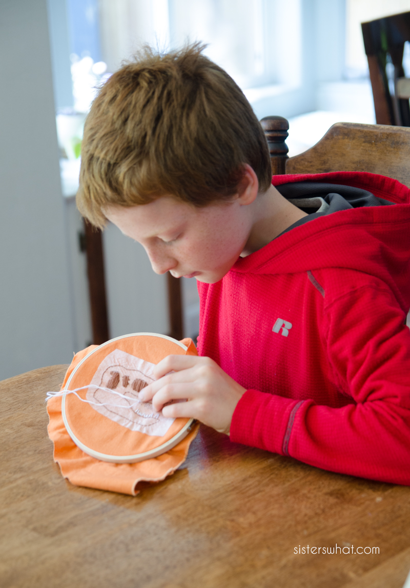 How to teach kids embroidery with free sybjus  handicraft series