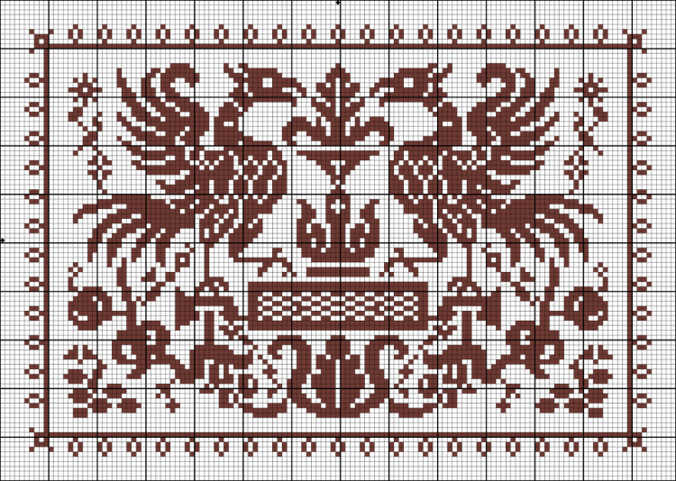 Free monochrome cross stitch patterns