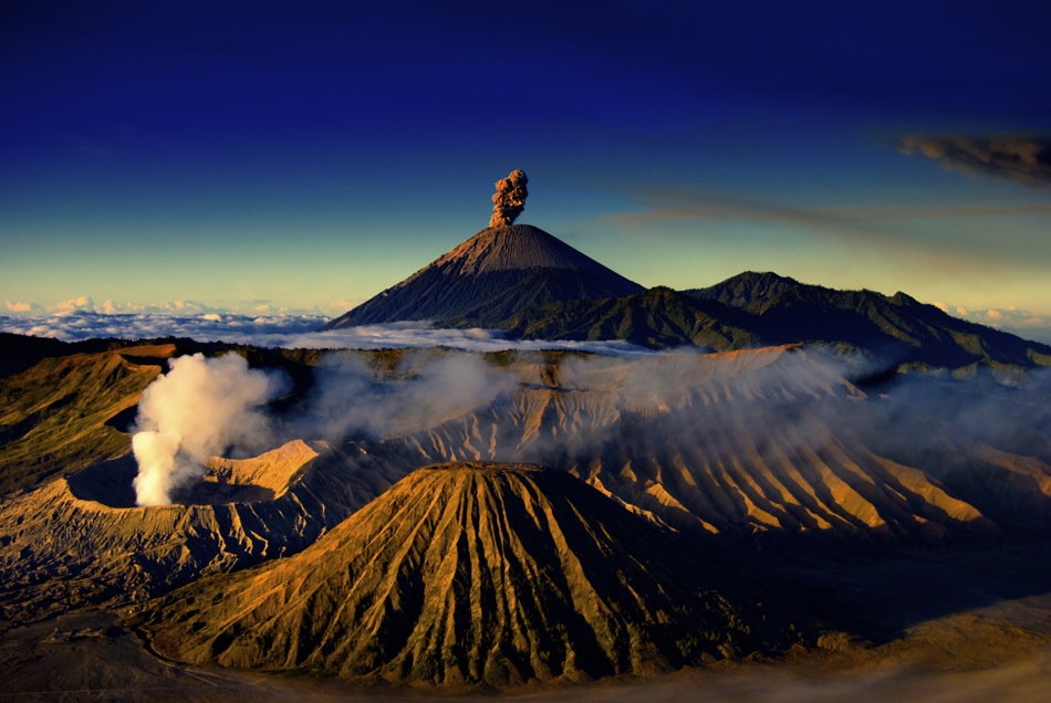 National Parks in Indonesia with Volcanic Mountains