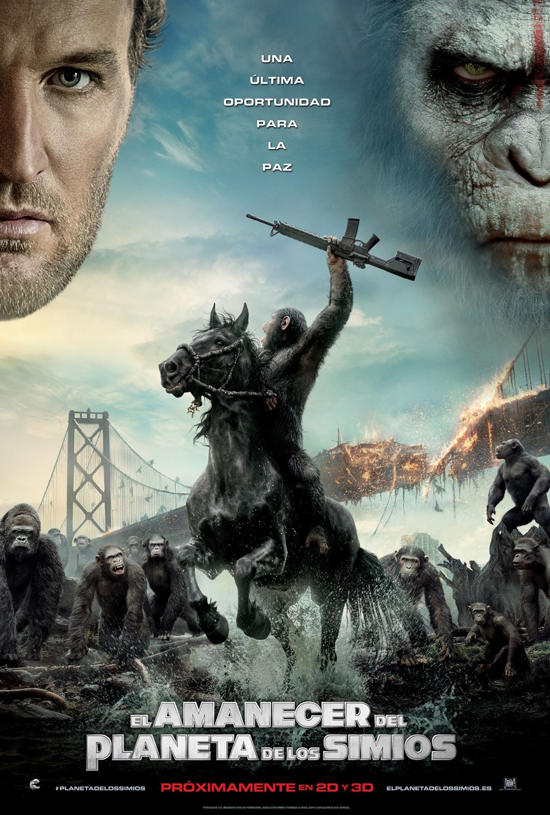 EL AMANECER DEL DE LOS SIMIOS (2014). La rebelión de los monos. « LAS MEJORES PELÍCULAS