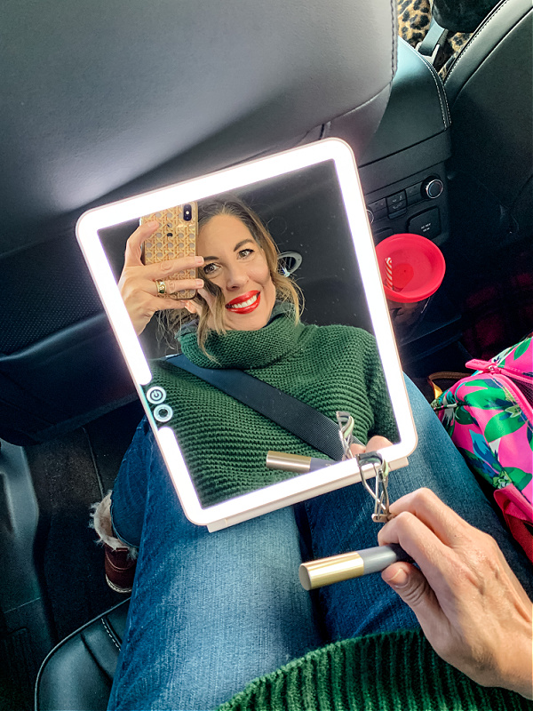 LED Rechargeable  Lighted Makeup Mirror