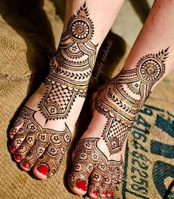 90 Beautiful Leg Mehndi Designs for every occasion || Henna patterns ...