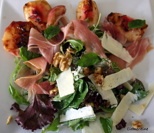 Le blog de Clementine Salade à la pêche vinaigrette au fromage de