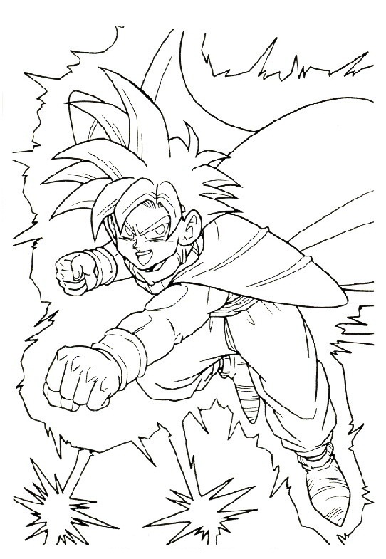 COLOREA TUS DIBUJOS: Gohan como Super Sayayin para colorear