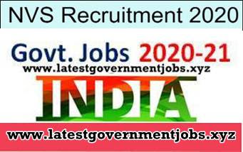 Apply for NVS Teacher Recruitment 2020-2021 96 post @ navodaya.gov.in