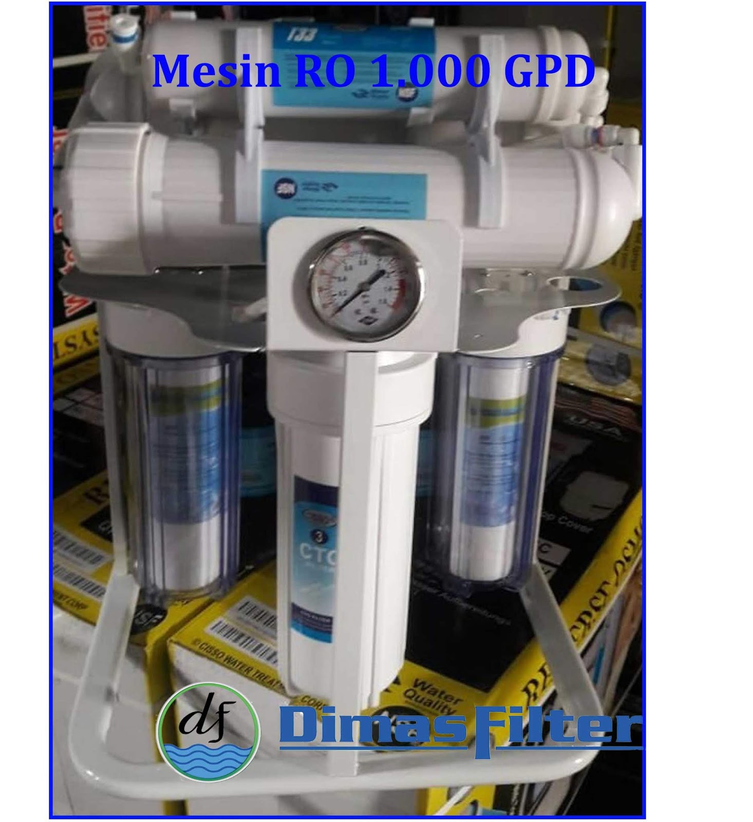 Filter Air, Depot Air Minum RO, Sea Water, UF, Demin, AMDK, Payau, Gambut, Asin, sedia spare