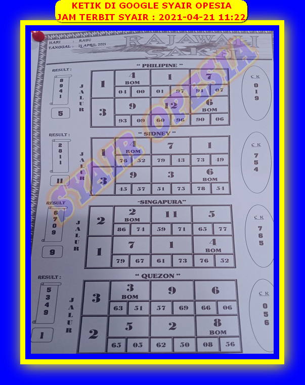 gambar togel syair sgp
