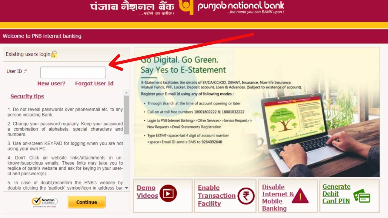 PNB Net Banking Login, Registration & Use - Full Guide 3 pnb net banking login