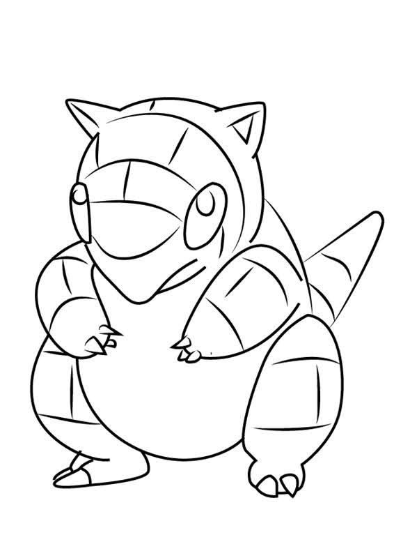 10 Fun Sandshrew Pokémon Coloring Pages for Kids