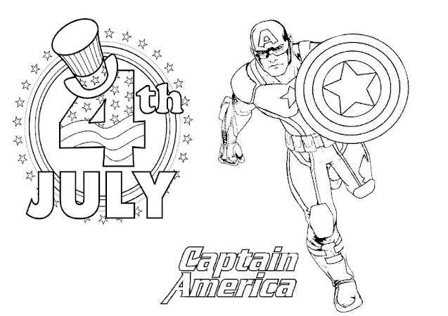 Happy 4th Of July Coloring Page Best Printable Black And
