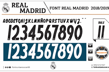 Font Real Madrid 2018-2019