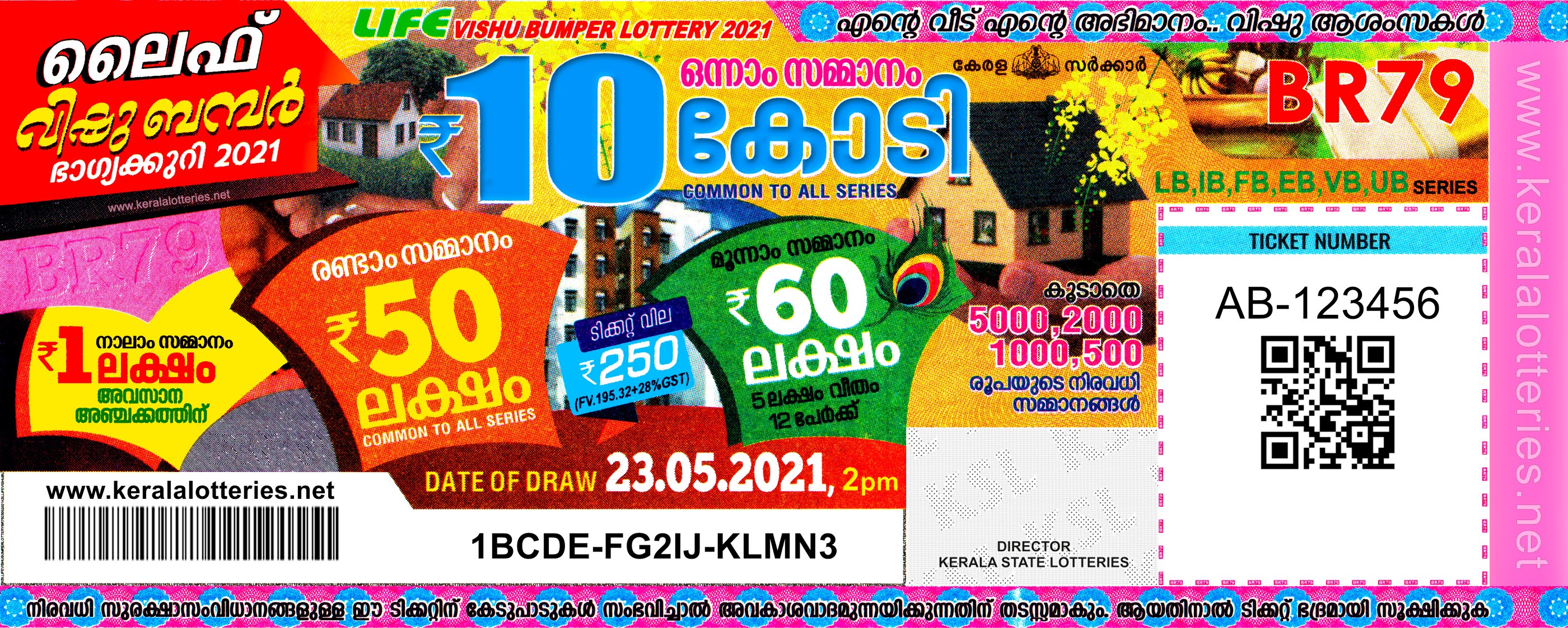Kerala Vishu Bumper BR 79 Prize Structure 2021 LIVE Kerala Lottery