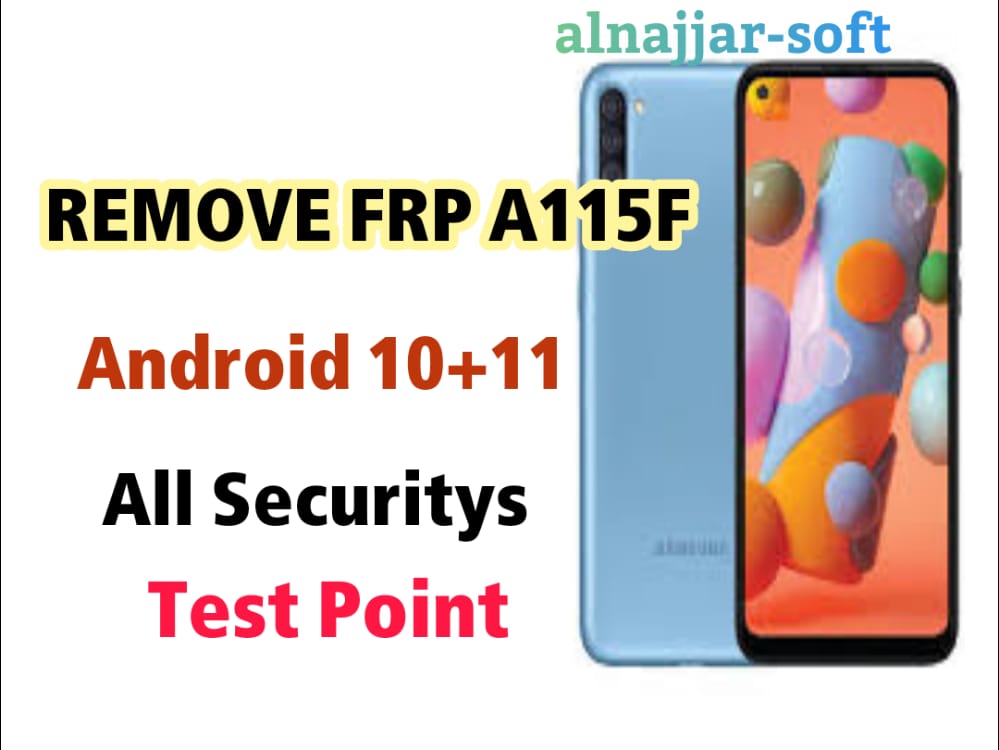 تجاوز حساب جوجل frp a11 a115f test point