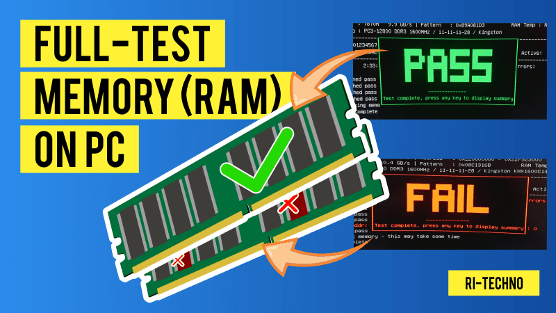 How to Test Memory RAM Health on PC or Laptop - ri-Techno