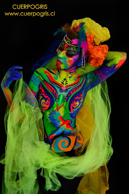 CUERPOS PINTADOS FLUOR