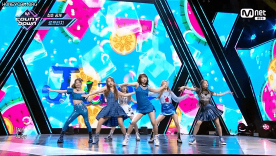 지난주 컴백한 로켓펀치 JUICY 엠카 움짤 .gif | 인스티즈