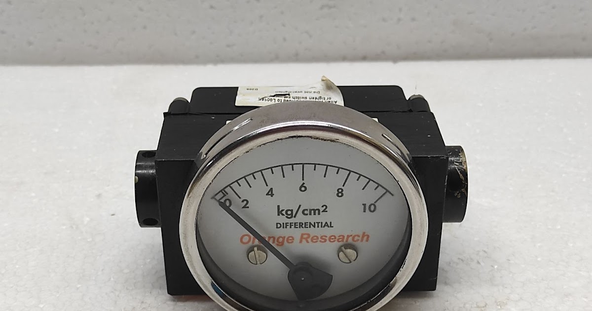 ORANGE RESEARCH 1203PGS PISTON DIFFERENTIAL PRESSURE GAUGES 74234