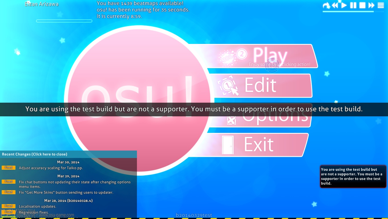osu!tips Cara membuka osu!test tanpa harus jadi supporter
