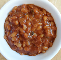 beans baked bbq pressure cooker recipe barbecue recipes pig mud happier than homemade bean navy instant pot pork dish bacon