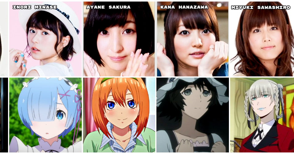 Personagens Com os Mesmos Dubladores! on X: A verdatilidade dessa mulher,  mano, é inacreditável! Algumas das personagens (e O personagem) da seiyuu  Miyuki Sawashiro!🇯🇵 Miyuki é conhecida por dublar o Kurapika de
