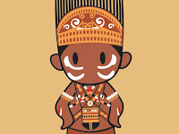 Baju Adat Papua Kartun