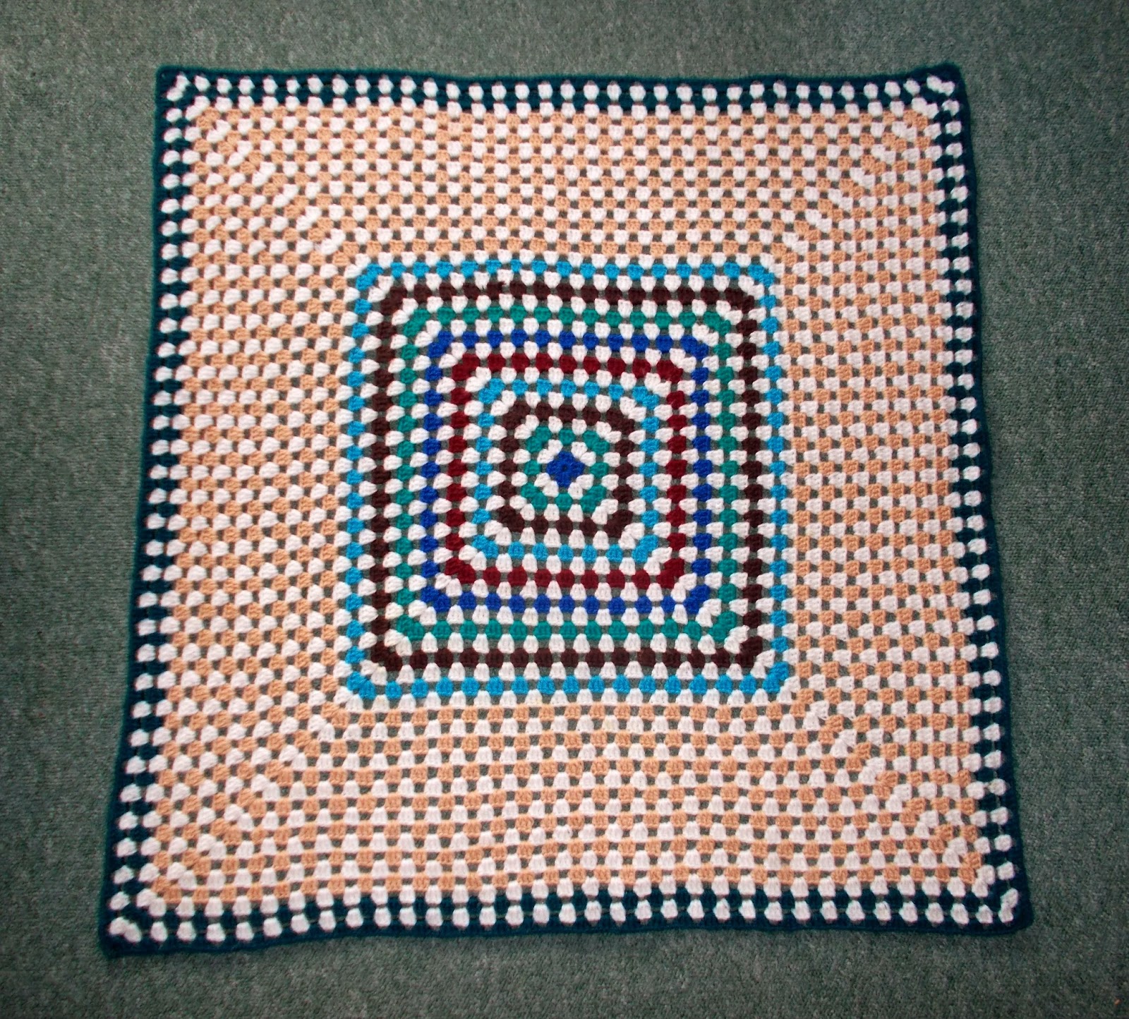 Marianna's Lazy Daisy Days Aran Weight Stashbuster Knee Blanket
