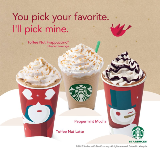 oh{FISH}iee: Starbucks: Christmas Beverages & Cards 2012