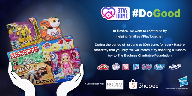 Hasbro Will Donate Toys To Families Affected By COVID-19 With Every Toy Purchase On Shopee