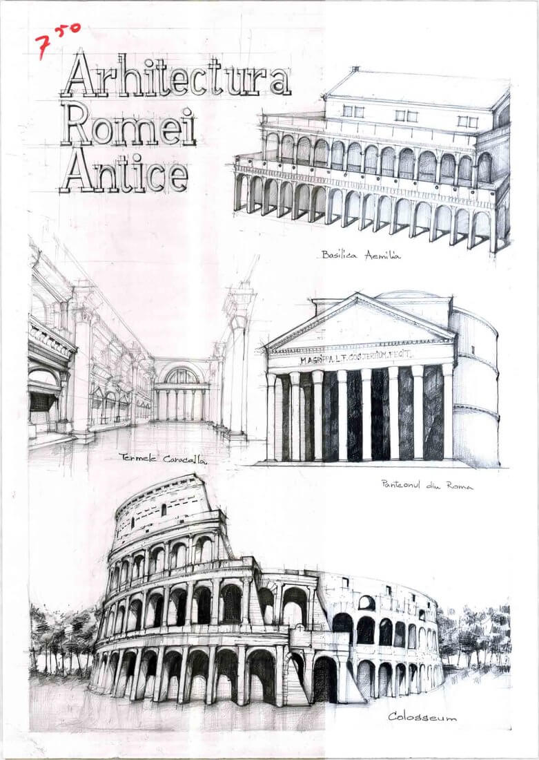 04-History-of-Rome-Vlad-Bucur-The History-of-Architecture-in-Drawings-www-designstack-co