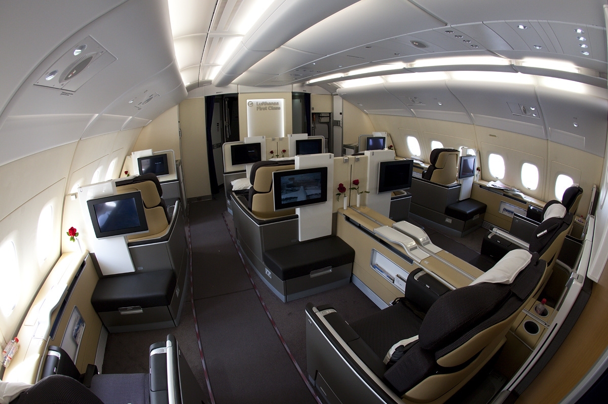 A380 Lufthansa First Class Cabin Interior | Top Aircraft Wallpaper