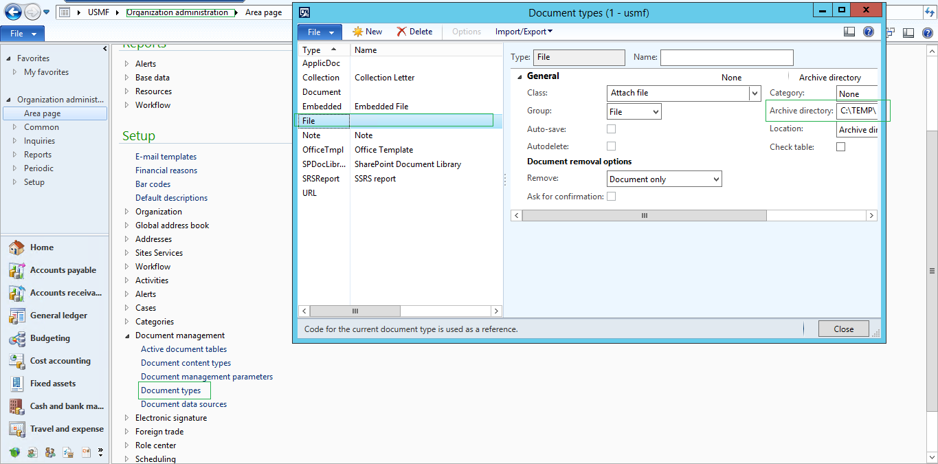 Microsoft dynamics Ax, D365 F& O Adding Product attachment document