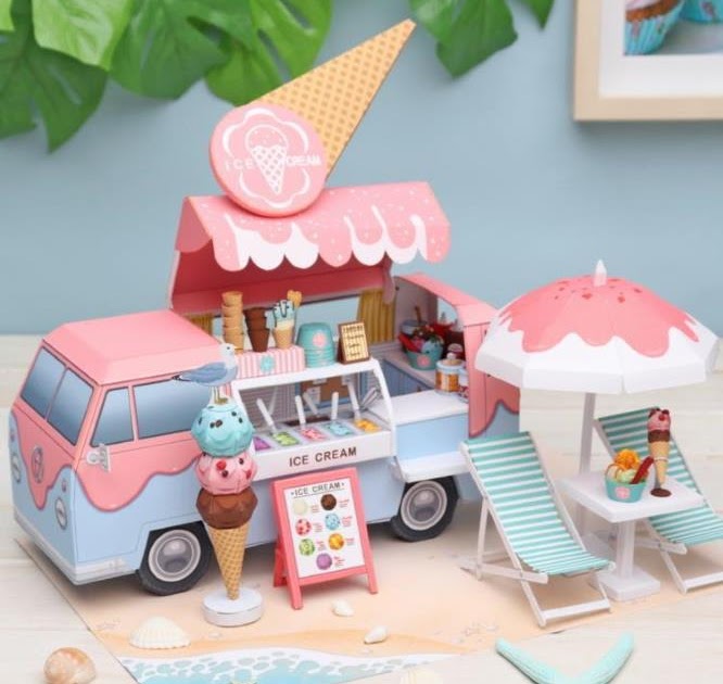 PAPERMAU: Miniature World Collection - The Ice Cream Truck Papercraft ...