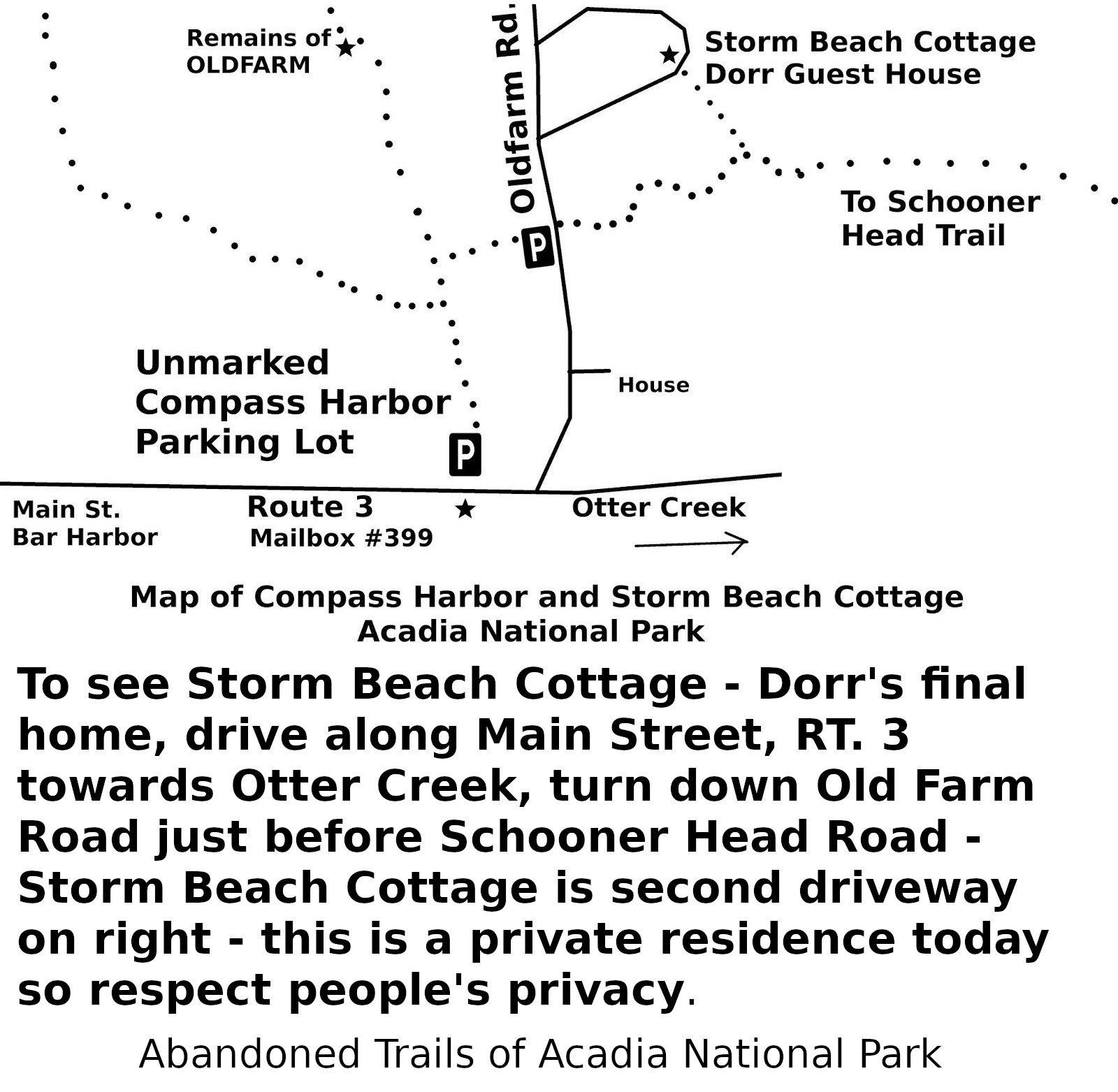 ABANDONED TRAILS OF ACADIA NATIONAL PARK THE MOUNT DESERT NURSERIES