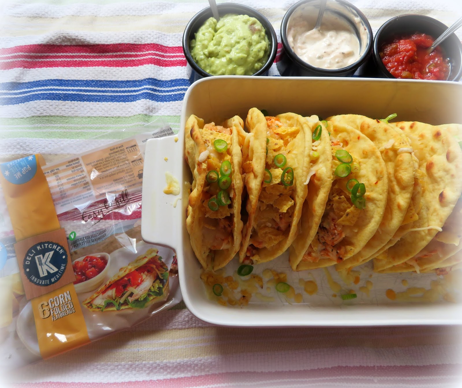 The English Kitchen Chipotle Lime Chicken Flatbread Tacos