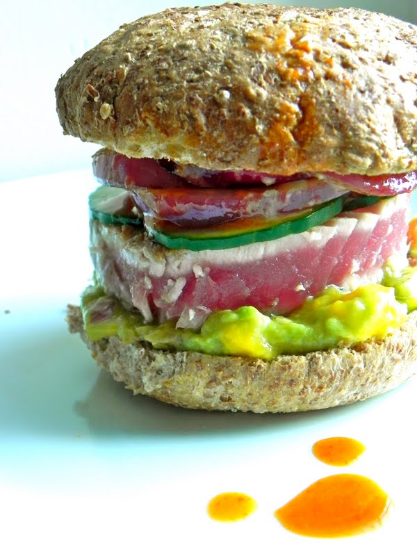 The Rosiest Cheeks Tuna Steak Burgers