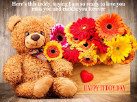 teddy day images, cute teddy day image download hd for tablet or laptop screen with lot of different flowers like rose sun flowers etc.