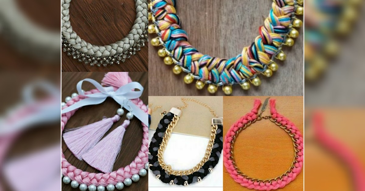 Diy thread chain necklace