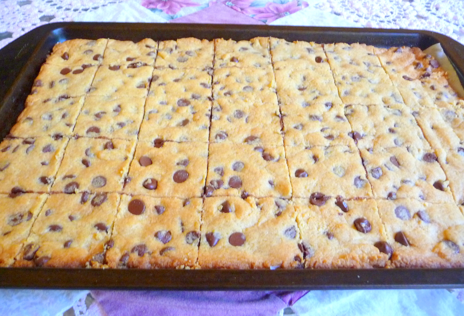 SPLENDID LOWCARBING BY JENNIFER ELOFF GRANDMA'S CHOCOLATE CHIP SLAB