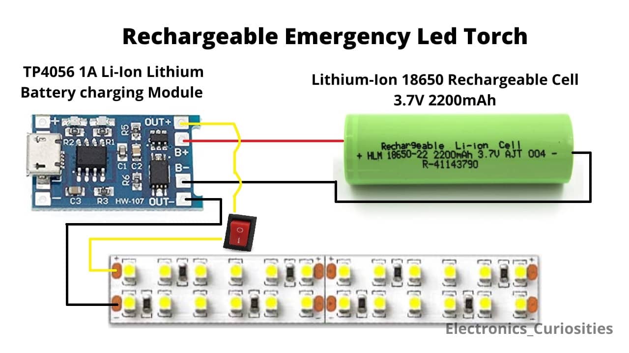 How to make emergency light at home. Circuit diagram for emergency led