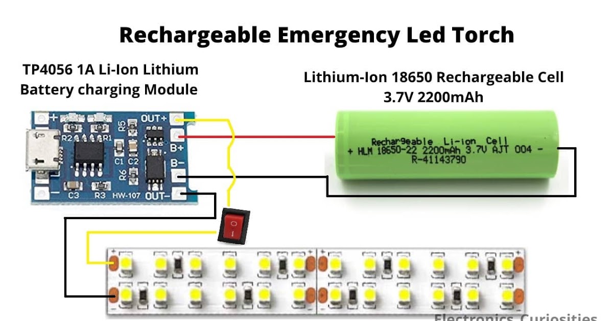 How to make emergency light at home. Circuit diagram for emergency led