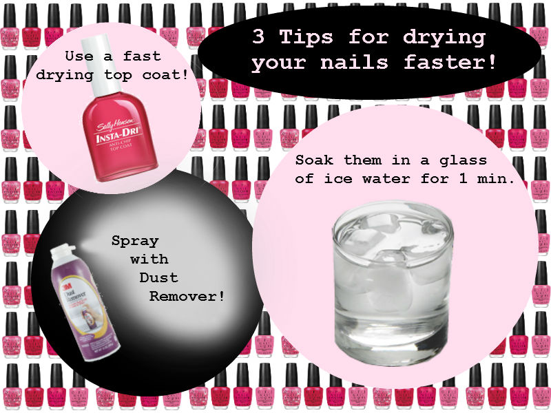 All Dolled Up Tuesday's Tip Dry Your Nails Faster!