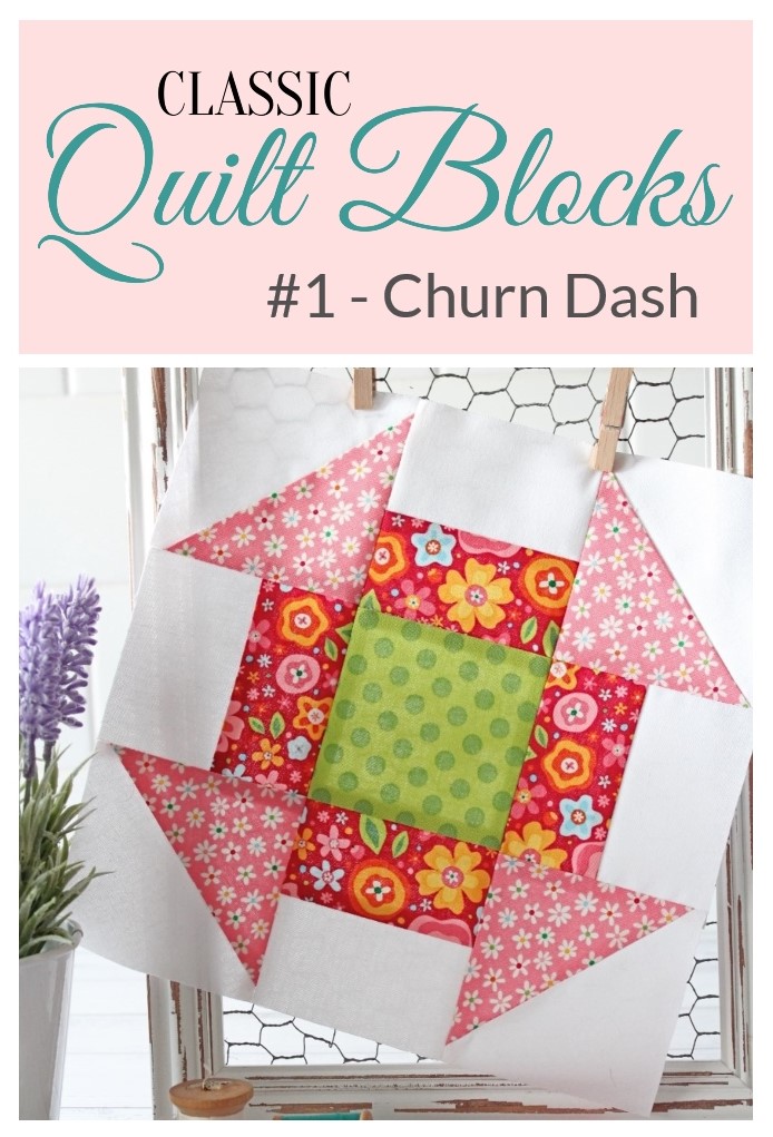 {Classic Quilt Blocks} Churn Dash Add A Twist! Threadbare Creations