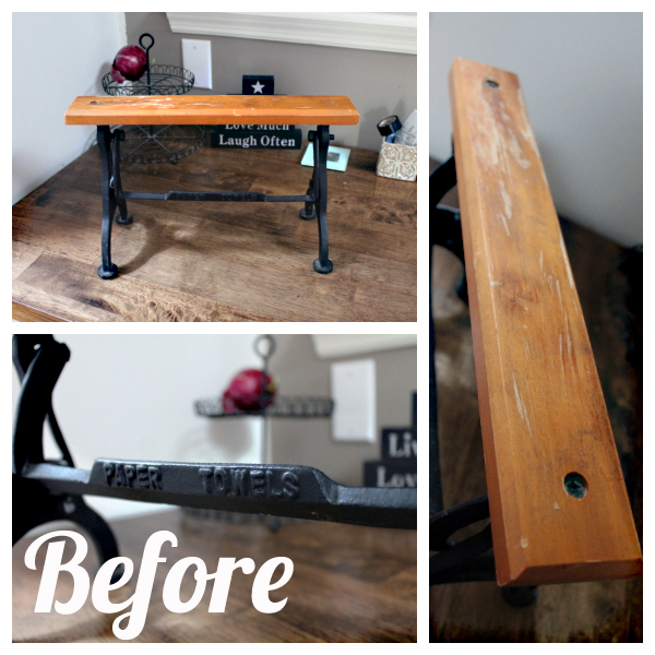 Life as a Thrifter Wednesday Redo Cast Iron Paper Towel Holder