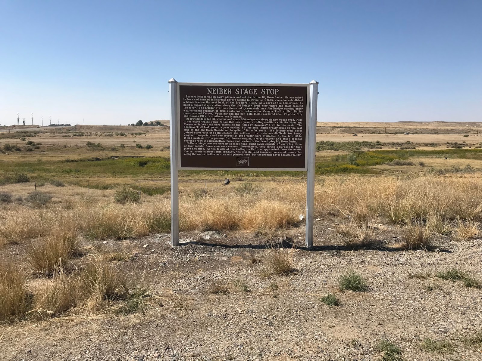 Today In Wyoming's History The Neiber State Stop, Washakie County Wyoming