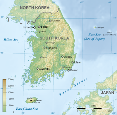 Geografi Negara Korea Selatan