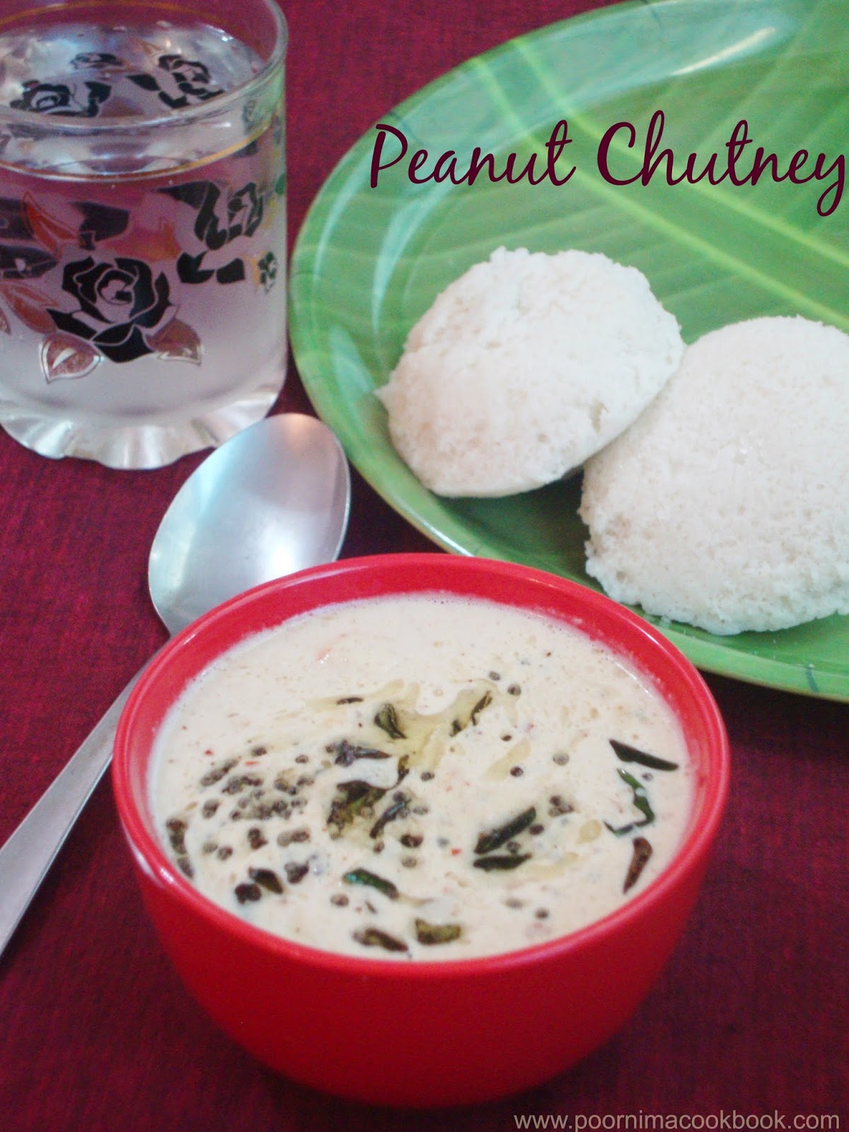 Poornima's Cook Book Easy Peanut Chutney (without coconut) / Side dish