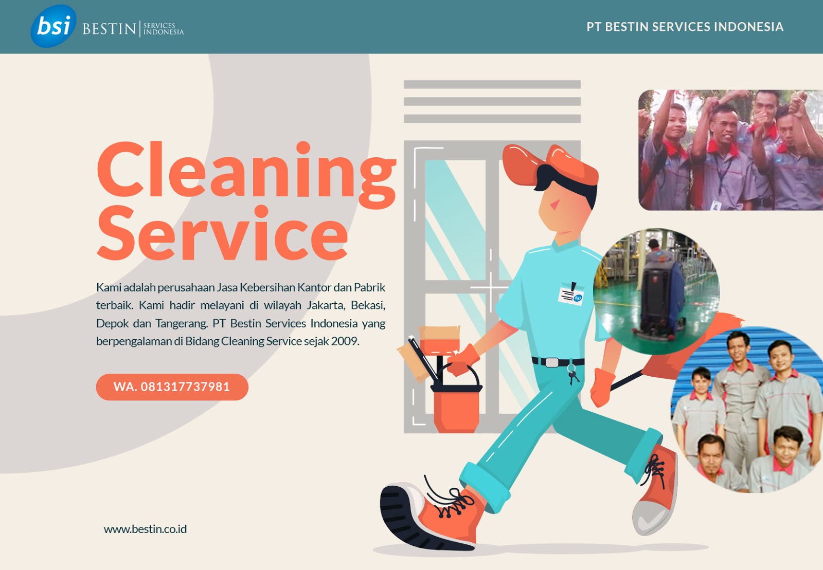 Jasa Kebersihan Kantor dan Pabrik Terbaik Perusahaan Outsourcing