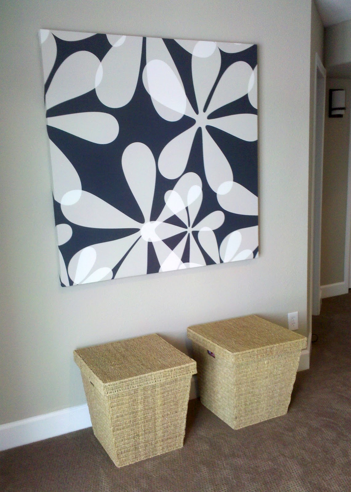lime green modern IKEA love.... modern wrapped canvas