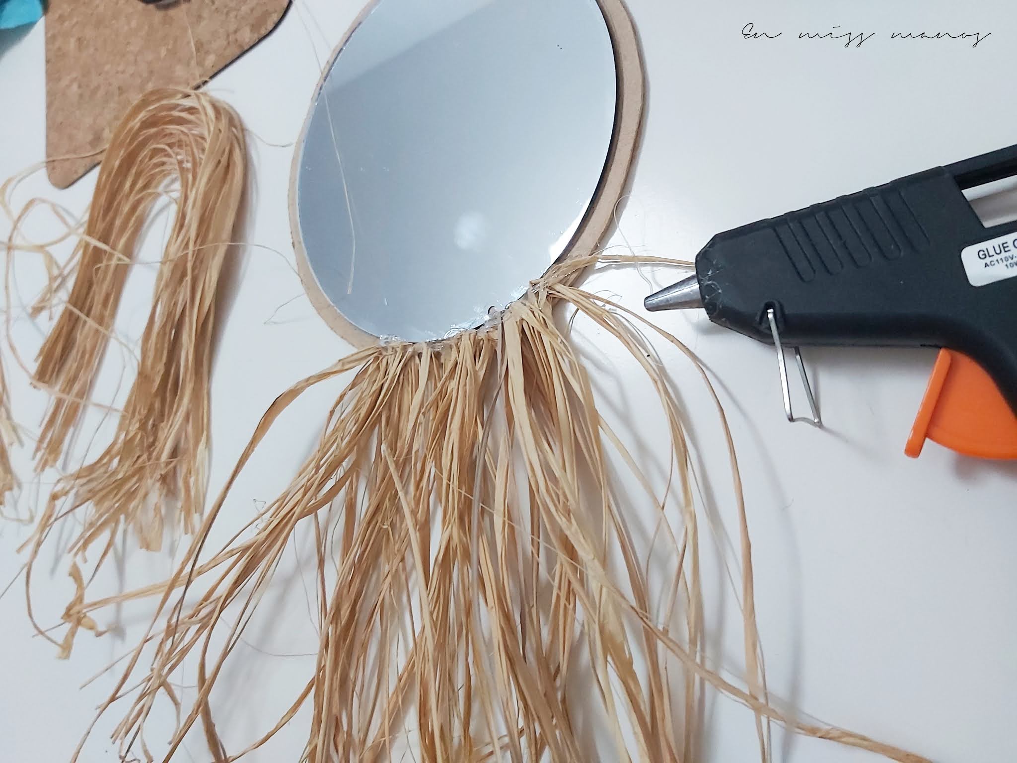 DIY Espejo rafia - HANDBOX
